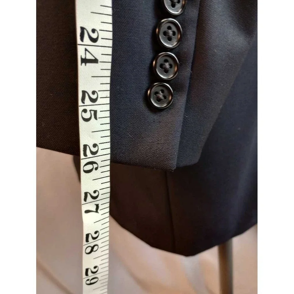 Hickey Freeman Blazer Jacket Mens 46L Made In Italy‎ Tasmanian Super 130'S